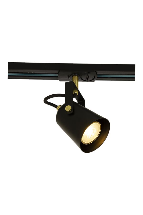 Metz spot Negro De Aneta Lighting - El foco TRACKLINE METZ es una solución de iluminación elegante y flexible para sistemas de rieles de Aneta's Lighting.