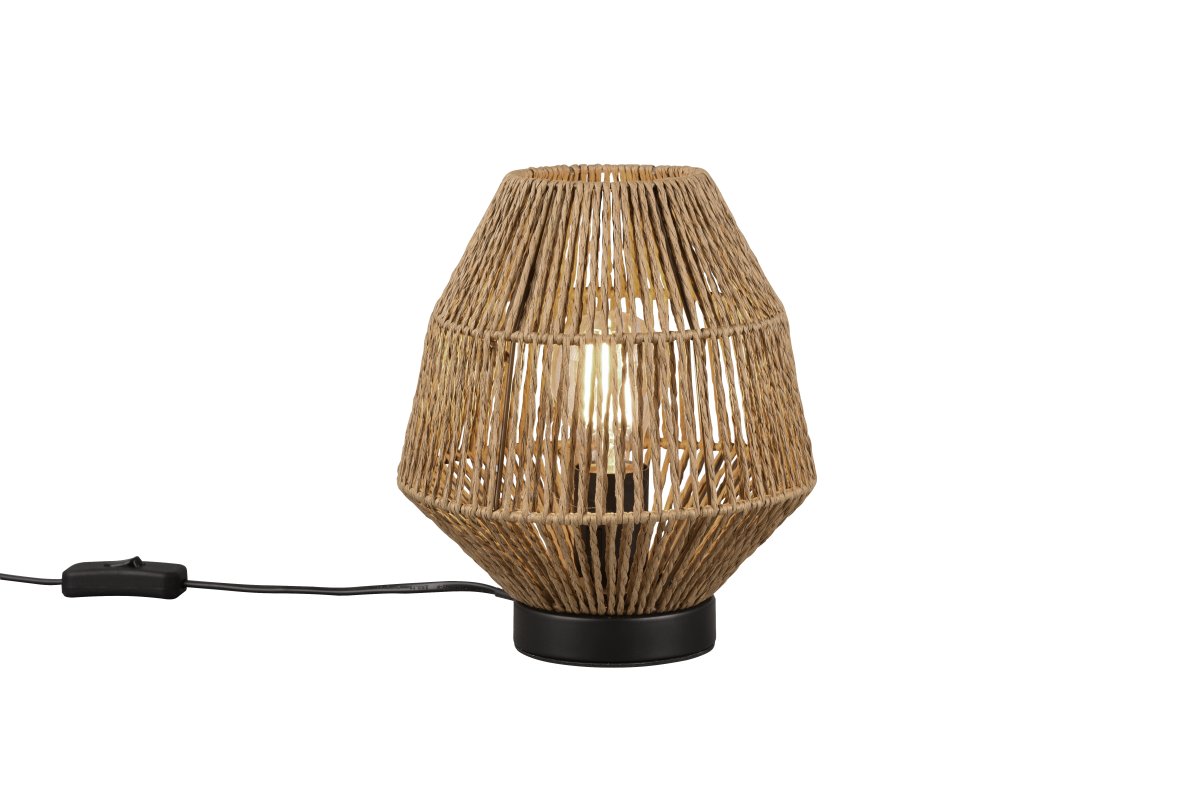 Miki 20cm Marrón lámpara de mesa De Trio Lighting - 
