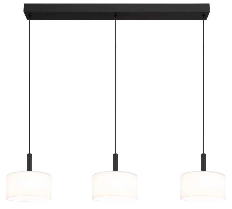 Trenton 96cm Blanco Lámpas de techo De Globo Lighting - Denna takpendel &auml;r idealisk f&ouml;r matsalar och k&ouml;k, d&auml;r den skapar en inbjudande atmosf&auml;r och ett stilrent uttryck.