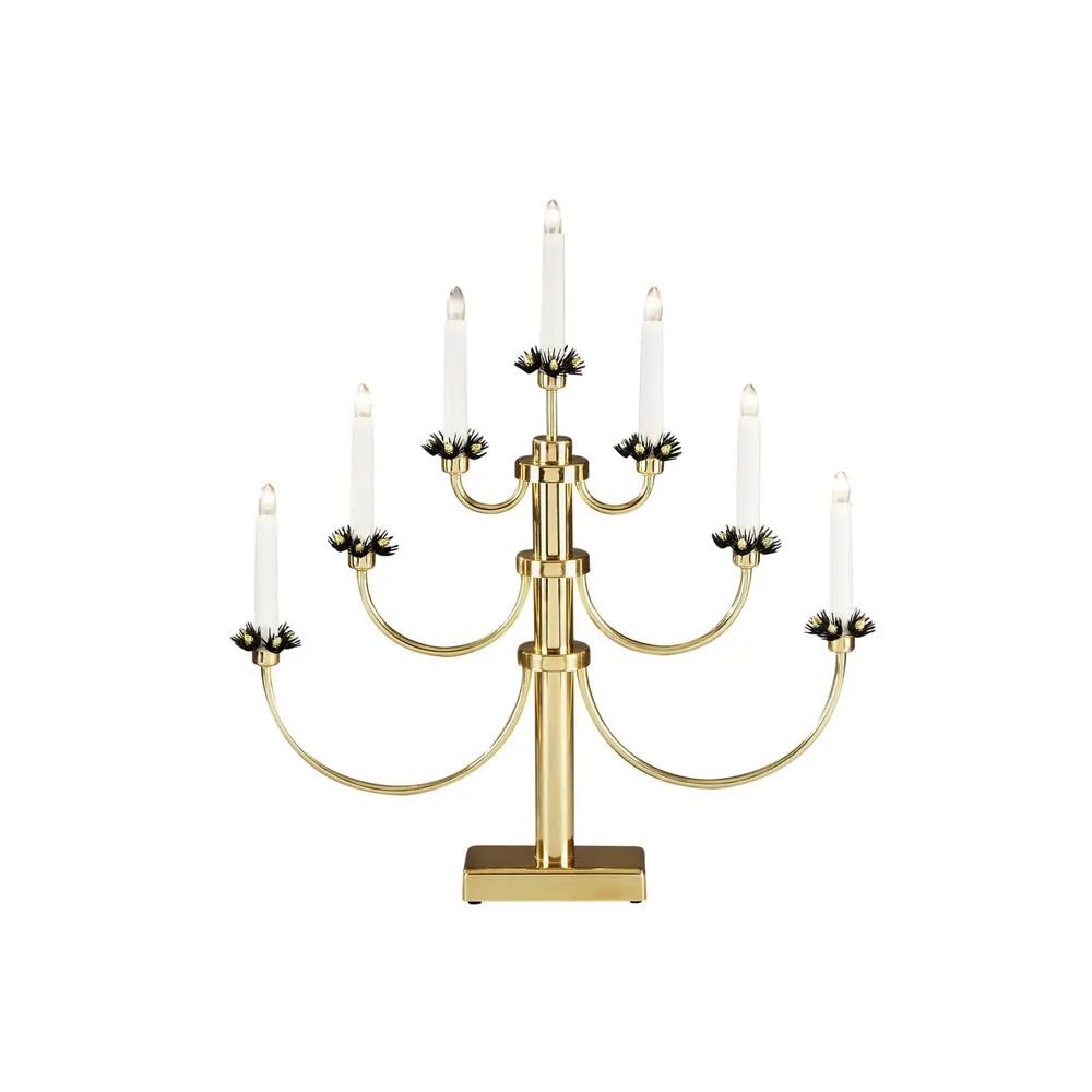 Candelabra 7 Lights Latón De Konstsmide - Garantice una Navidad atmosf&eacute;rica y elegante con este magn&iacute;fico candelabro de Adviento de lat&oacute;n.