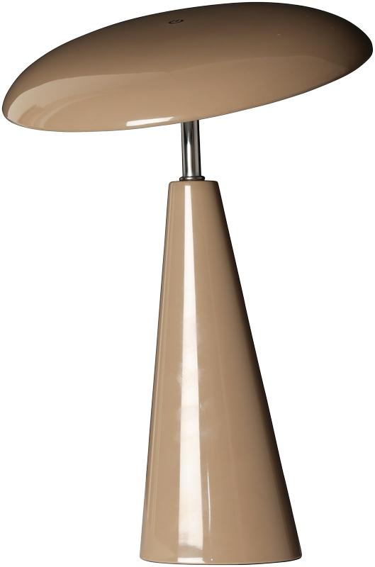 Audrey 33cm Marrón claro portátil De Eja - Audrey es una elegante lámpara de mesa portátil, fabricada en metal brillante de color marrón claro, con un diseño moderno y sofisticado.