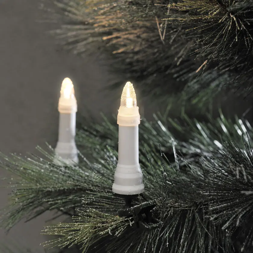 Luces Para Árbol De Navidad Blanco Cálido 25LED 20m Verde De Konstsmide - Iluminacion de &aacute;rbol de Navidad con 25 luces LED DC de color blanco c&aacute;lido para un &aacute;rbol cl&aacute;sico y atmosf&eacute;rico.