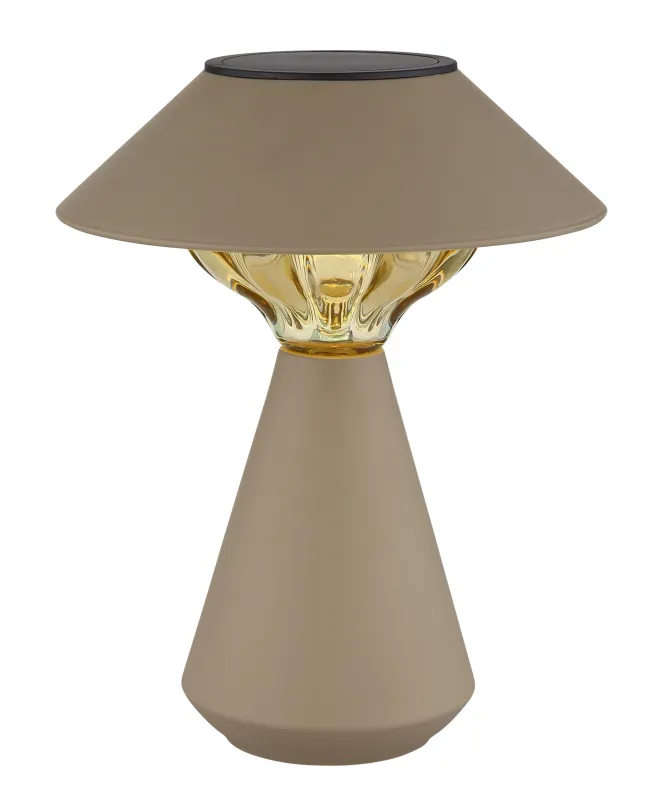 Cup LED Arena lámpara solar De Globo Lighting - Den diskreta designen sm&auml;lter in i alla milj&ouml;er och med IP44-klassning &auml;r den t&aring;lig mot v&auml;der och vind.