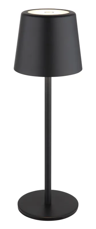 Vancouver 28cm Negro portátil De Globo Lighting - El tiempo de carga es de aproximadamente 4 horas, con una duración de luz de hasta 6 horas.