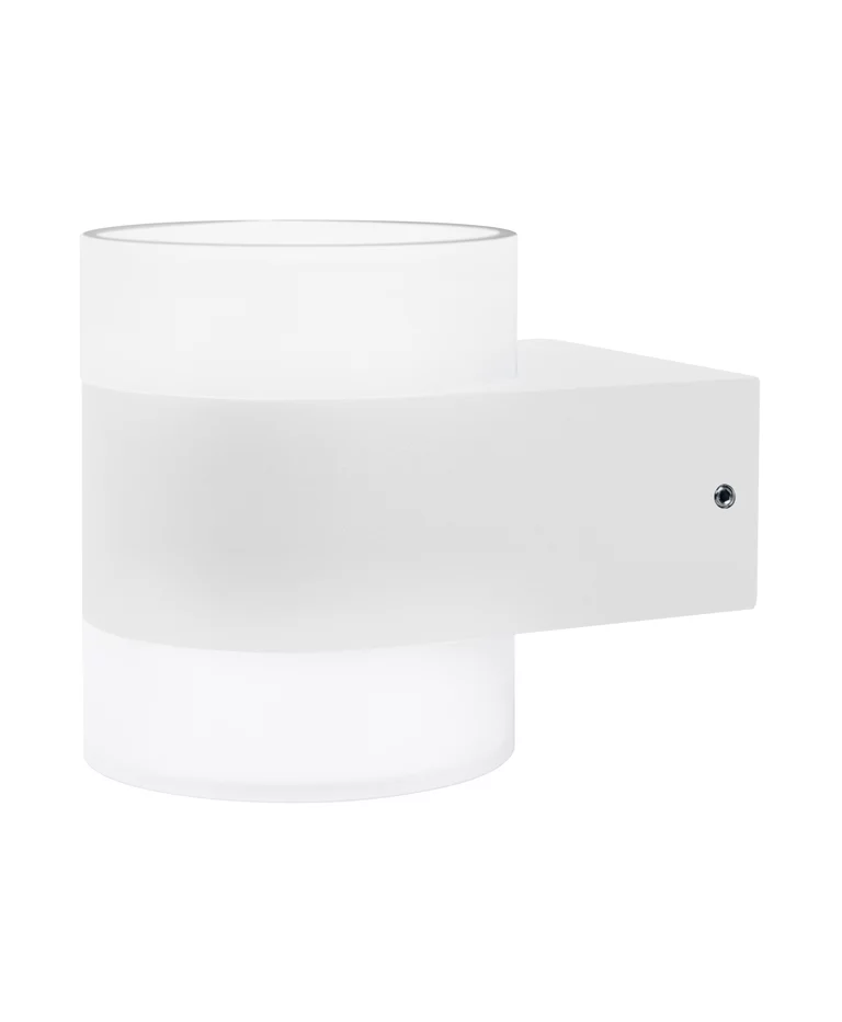 Puck UpDown Blanco lámpara de exterior De Osram - Puck UpDown&nbsp;&auml;r en modern och stilren fasadlampa som sprider sitt ljus b&aring;de upp&aring;t och ned&aring;t.
