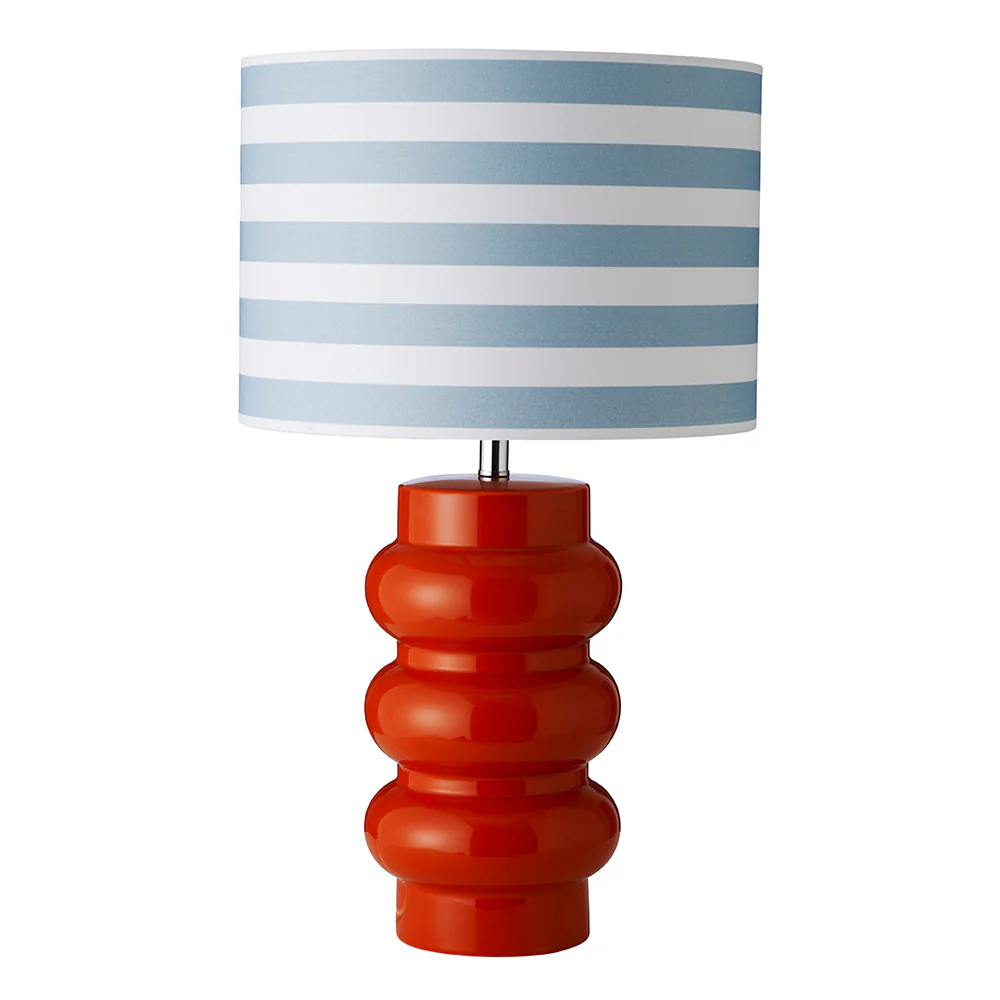 Lyon 56cm Naranja lámpara de mesa De Superliving - Perfecta como detalle decorativo en la sala de estar, el dormitorio o el pasillo, esta l&aacute;mpara no es solo una fuente de luz, sino un detalle interior con car&aacute;cter que difunde luz y alegr&iacute;a.
