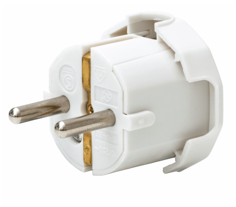 Enchufe Con Salida Lateral De Cable De Airam - 16 A, para cable 3 x 1,5 mm&sup2;.