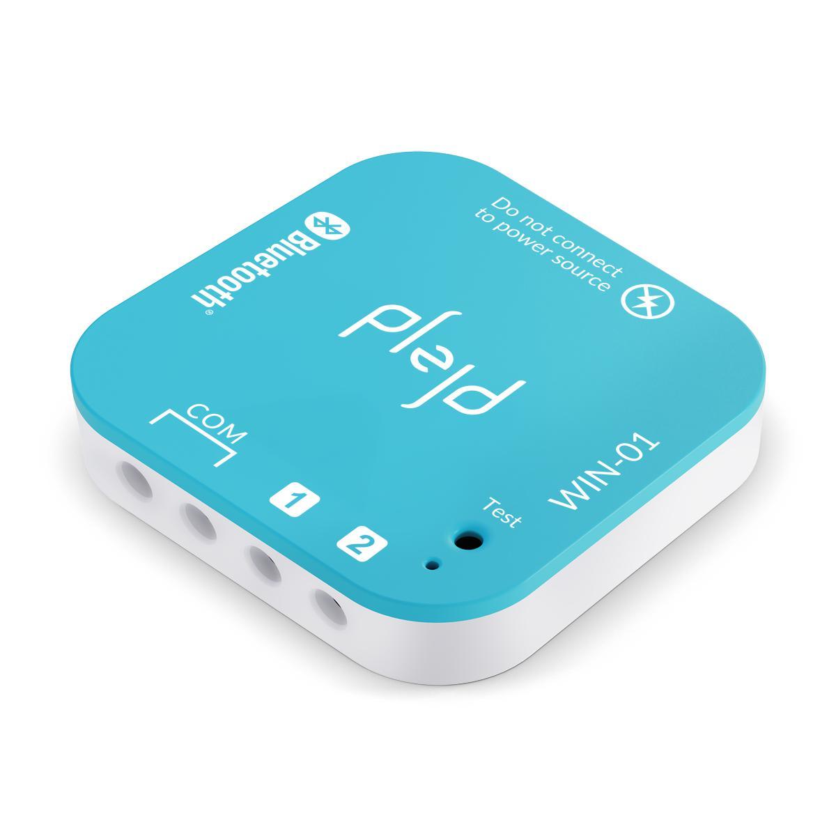 Imagen ampliada de Entrada de pulsador inalámbrica WIN-01 De Plejd - El WIN-01 tiene dos entradas y se puede usar con cualquier pulsador para controlar productos Plejd de forma inal&aacute;mbrica.