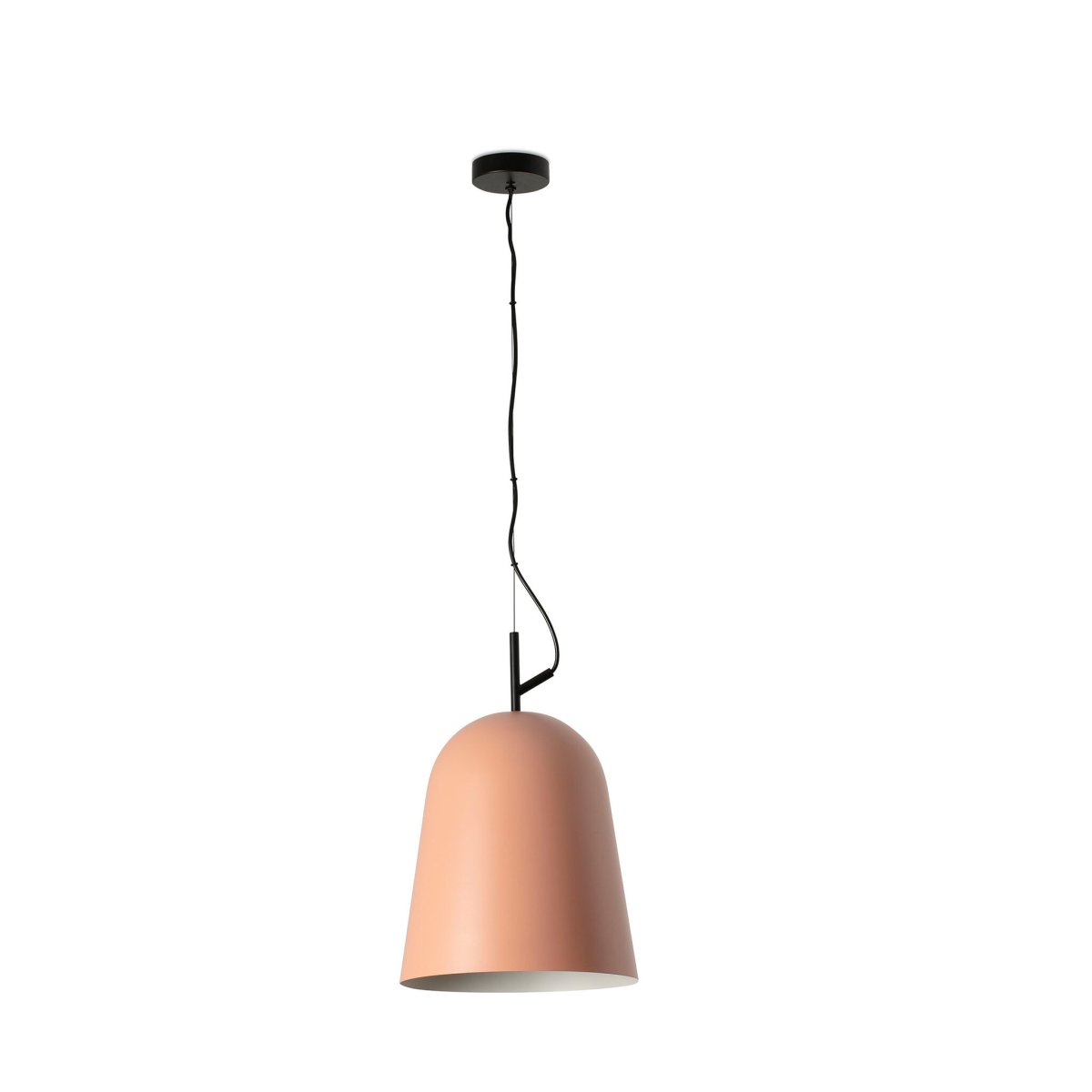 Studio Ø30 Rosa Lámpas de techo De Faro Barcelona - Studio es una elegante l&aacute;mpara colgante rosa dise&ntilde;ada por Nahtrang, inspirada en las l&iacute;neas cl&aacute;sicas de los a&ntilde;os 50: una est&eacute;tica atemporal con un moderno look vintage.