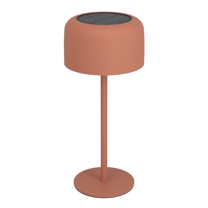 Roccanova 30cm ROJO lámpara solar De Eglo - Roccanova es una elegante lámpara de mesa que funciona con energía solar y que combina forma y función para uso en interiores y exteriores.