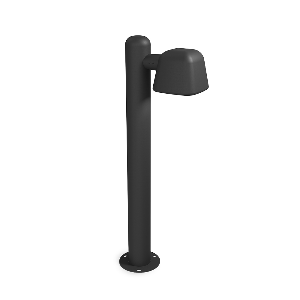 Boo 90cm Negro balizas De Belid - Fabricado en Varberg a partir de aluminio reciclado con una hermosa estructura de superficie.