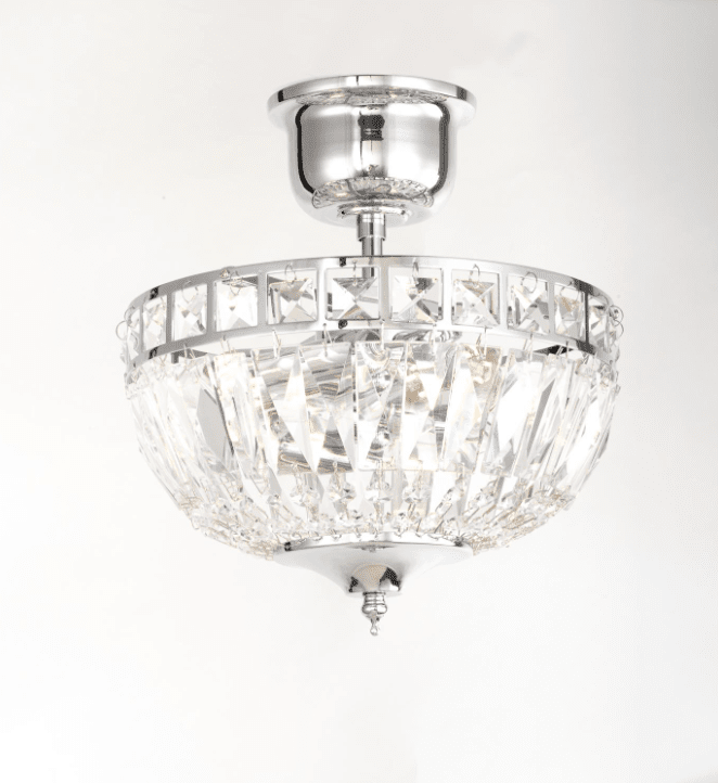 Flores Ø25 Plata cristal De Norrsken Design - Los cristales K9 de clase 1 cortados a mano crean un brillo espectacular y un hermoso juego de luz que transforma cualquier habitación en un oasis resplandeciente.