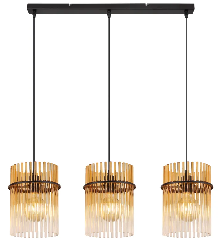 Gorley 80cm Ámbar Lámpas de techo De Globo Lighting - Gorley&nbsp;takpendel kombinerar elegant design med h&ouml;g funktionalitet och blir en sofistikerad inredningsdetalj i ditt hem.