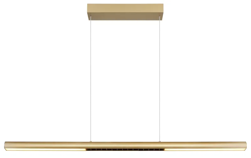 Cody 120cm Oro Lámpas de techo De Globo Lighting - Lampan &auml;r tillverkad av aluminium i en mattguld finish som ger ett elegant och tidl&ouml;st uttryck som smidigt sm&auml;lter in i olika inredningsstilar, perfekt f&ouml;r stora matbord eller k&ouml;ks&ouml;ar.