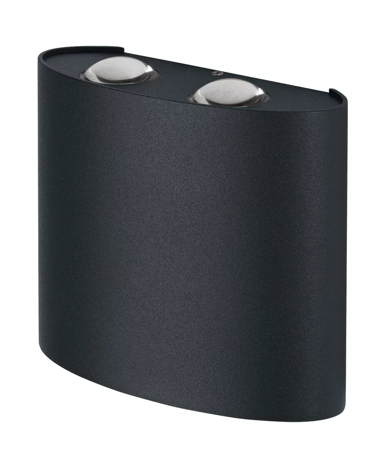 Deco II UpDown Gris oscuro lámpara de exterior De Ledvance - Deco II UpDown&nbsp;&auml;r en stilren och modern v&auml;gglampa som skapar en effektfull ljusspridning b&aring;de upp&aring;t och ned&aring;t.