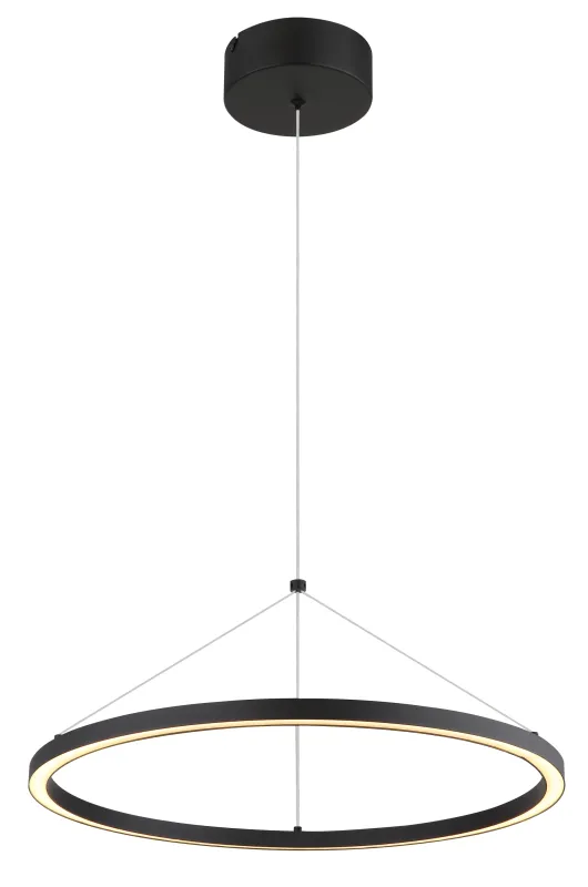 Grenvix Ø50 Negro Lámpas de techo De Globo Lighting - Grenvix &auml;r en unik och stilfull takpendel som utm&auml;rker sig med sin runda form och distinkta ringdesign.