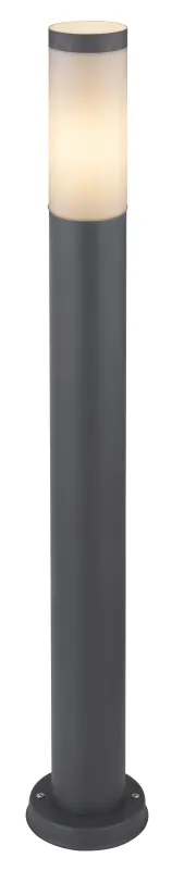 Boston 80cm Antracita balizas De Globo Lighting - Tillverkad i rostfritt st&aring;l med en opalvit plastsk&auml;rm ger den ett mjukt och behagligt ljus.