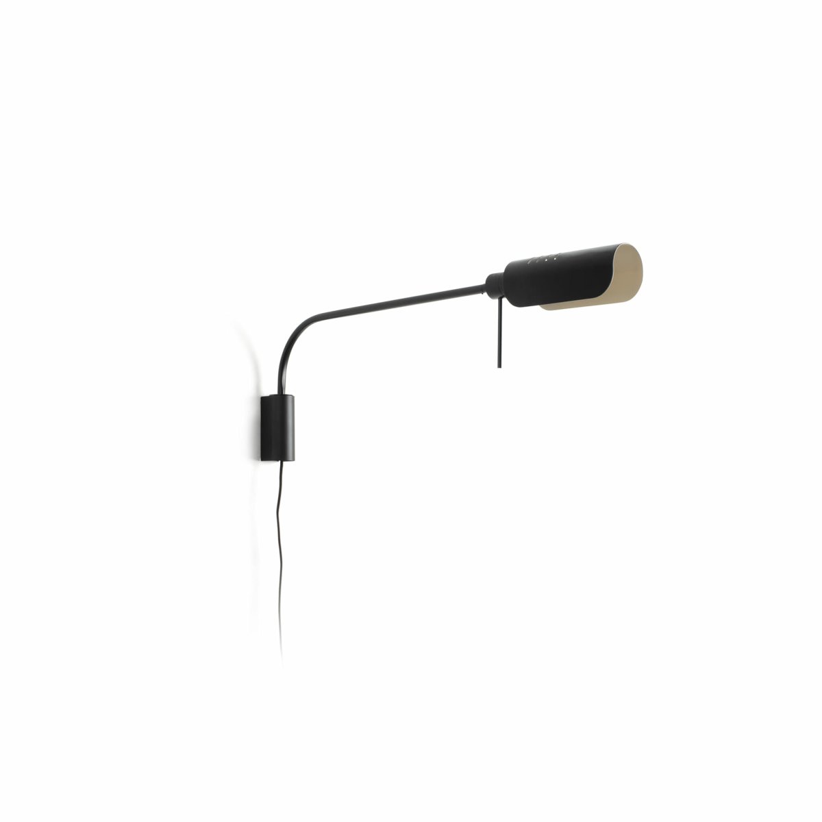Martinica 85cm Negro lámpara de lectura De Faro Barcelona - Martinica es una l&aacute;mpara de pared con brazo ajustable y luz de lectura integrada, perfecta para la mesita de noche o el rinc&oacute;n de lectura.