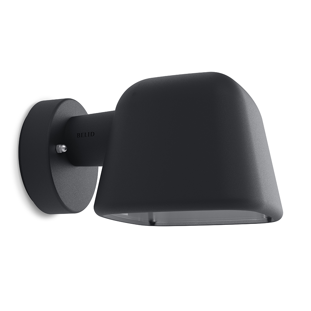 Boo Negro lámpara de exterior De Belid - Fabricado en Varberg a partir de aluminio reciclado con una hermosa estructura de superficie.