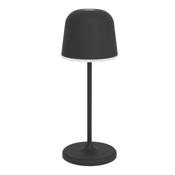 Mannera 20cm Negro portátil De Eglo - La l&aacute;mpara tiene un dise&ntilde;o elegante y crea una atm&oacute;sfera atmosf&eacute;rica dondequiera que la coloques.