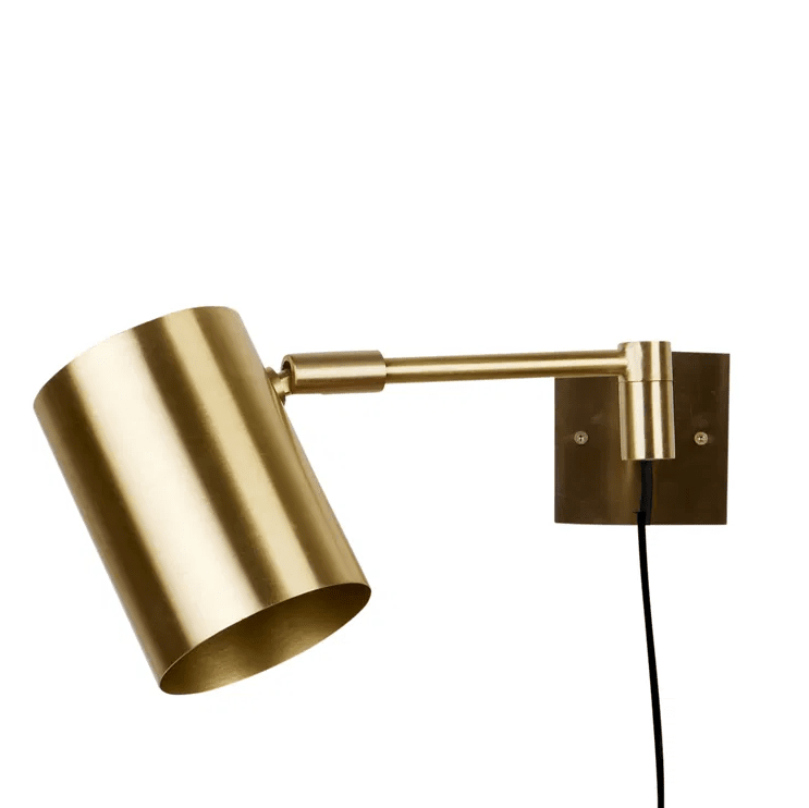 Hali Latón mate lámpara de lectura De H. Skjalm P - Lámpara sencilla y elegante, perfecta para la oficina, el pasillo o como lámpara de lectura en el dormitorio o junto al sofá.
