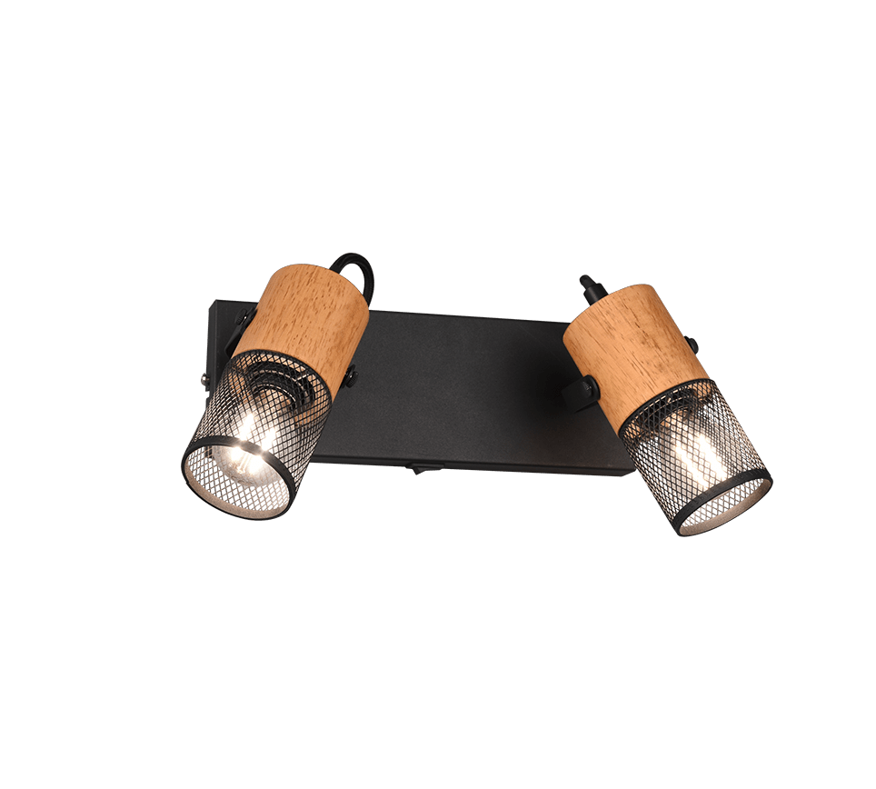 Tosh 26cm Negro lámpara de lectura De Trio Lighting - 