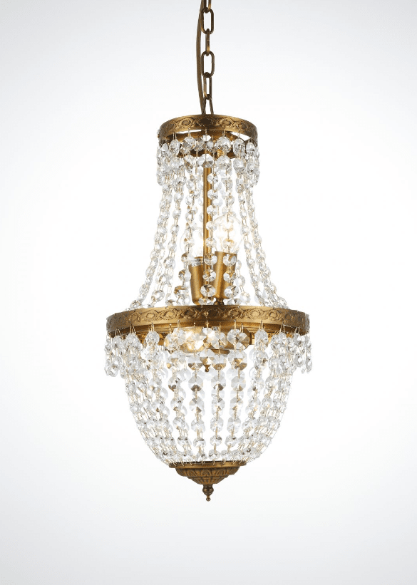 Morsamt Ø25 Latón cepillado cristal De Norrsken Design - Esta lámpara de araña no es solo una fuente de luz, sino también una obra de arte que transforma cualquier habitación en un ambiente elegante.