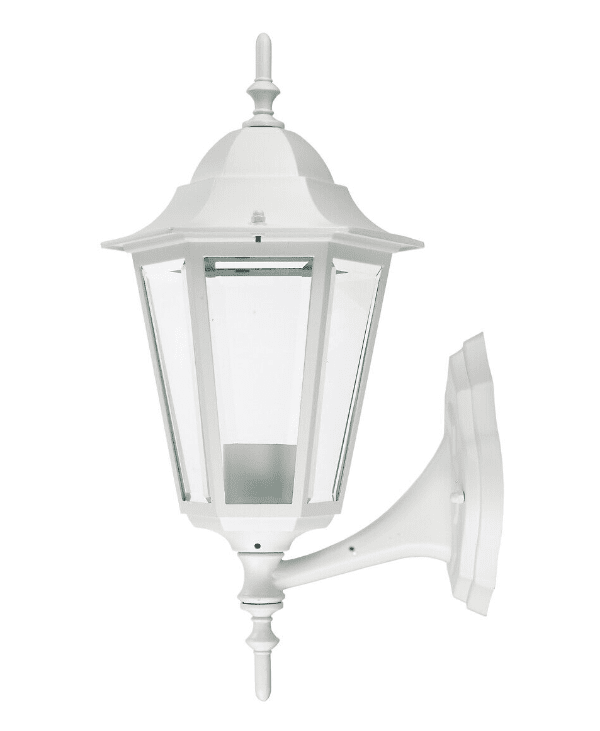 Kartano Blanco lámpara de exterior De Airam - La l&aacute;mpara de pared Kartano Up se adapta a un entorno de casa peque&ntilde;a tradicional.