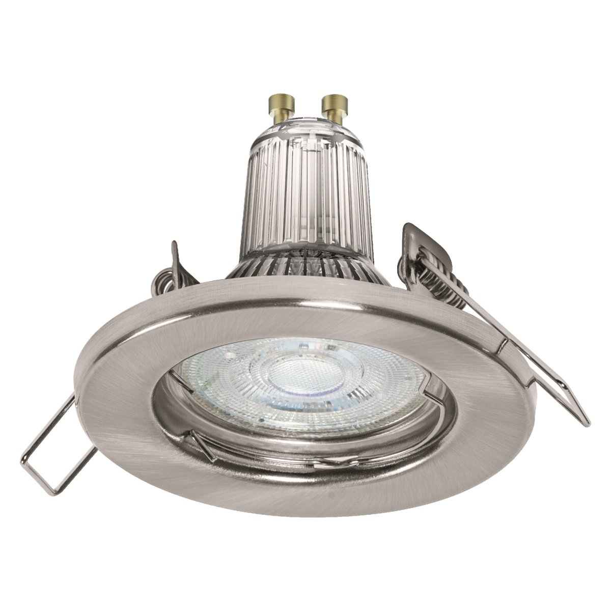 Spot Essential 5x2.6W GU10 acero cepillado De Ledvance - Con clase de protecci&oacute;n IP20, est&aacute;n destinados para uso interior y ofrecen una soluci&oacute;n elegante para la iluminaci&oacute;n general o la iluminaci&oacute;n de acento.