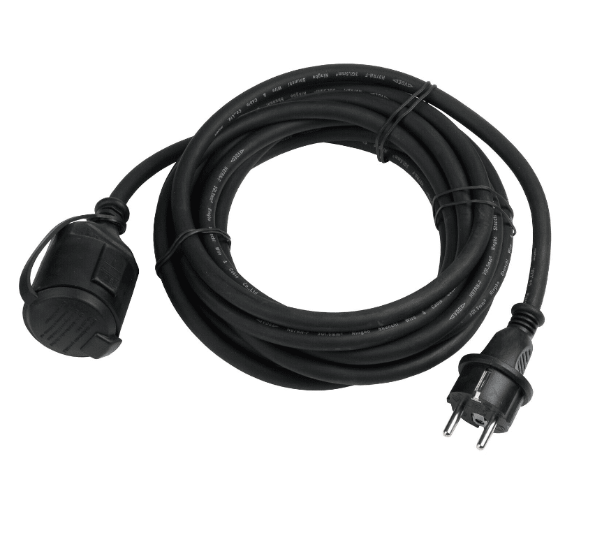 Cable Alargador De 1 Salida 5m De Airam - El cord&oacute;n de uni&oacute;n de cables de caucho grueso est&aacute; dise&ntilde;ado para uso en exteriores y tambi&eacute;n para uso profesional.