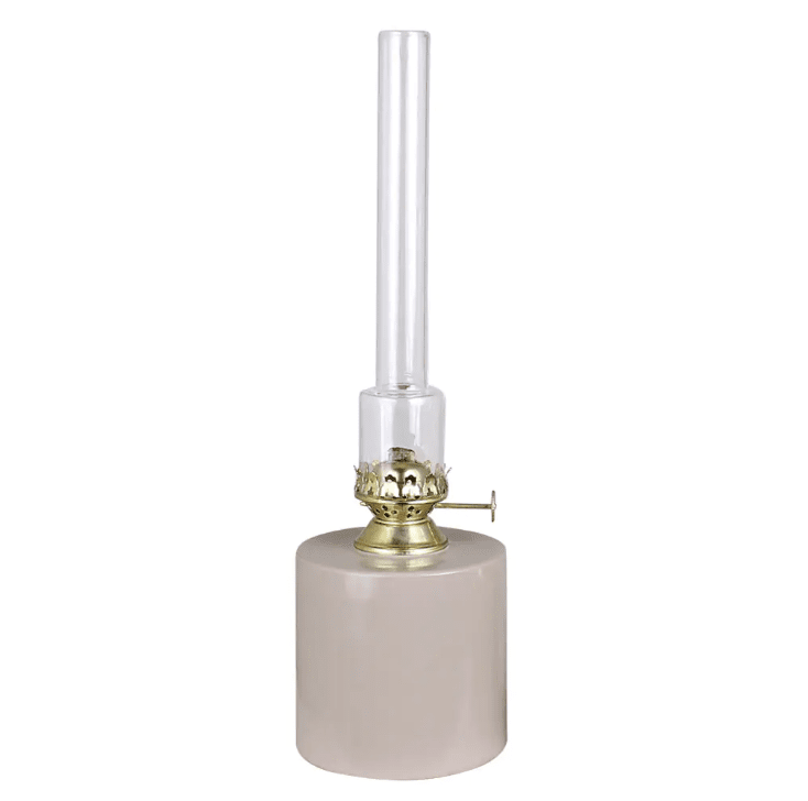 Kerosene Lamp Straight Big Beige De Strömshaga - Se adapta a la mecha n&uacute;mero de pieza 116210 y al tubo del quemador n&uacute;mero de pieza 121810G.