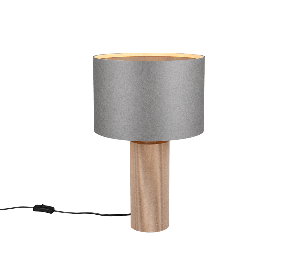 Canio 48cm Gris lámpara de mesa De Trio Lighting - 