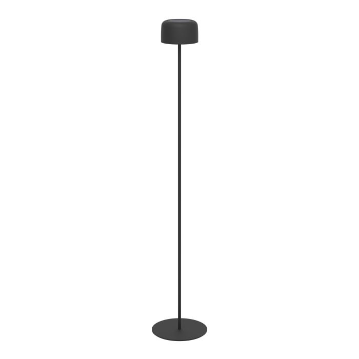 Roccanova 120cm Negro lámpara solar De Eglo - La lámpara se puede cargar cómodamente a través del panel solar o el cable USB incluido y tiene un regulador táctil con tres niveles de brillo para ajustar la iluminación según sea necesario.