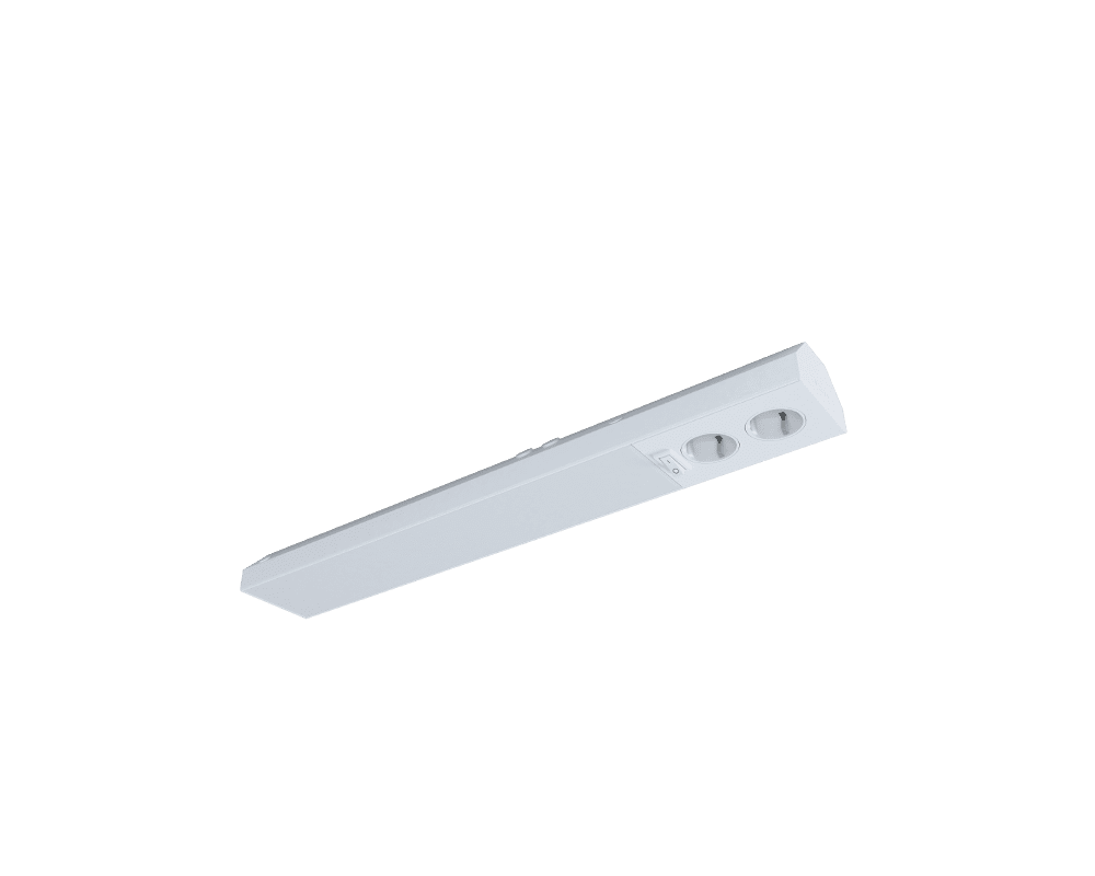 Acis Enchufe De Pared 55cm Blanco De Westal - Est&aacute; fabricado en aluminio extruido con difusor opal, dispone de dos entradas de cables y un interruptor basculante en el frontal.