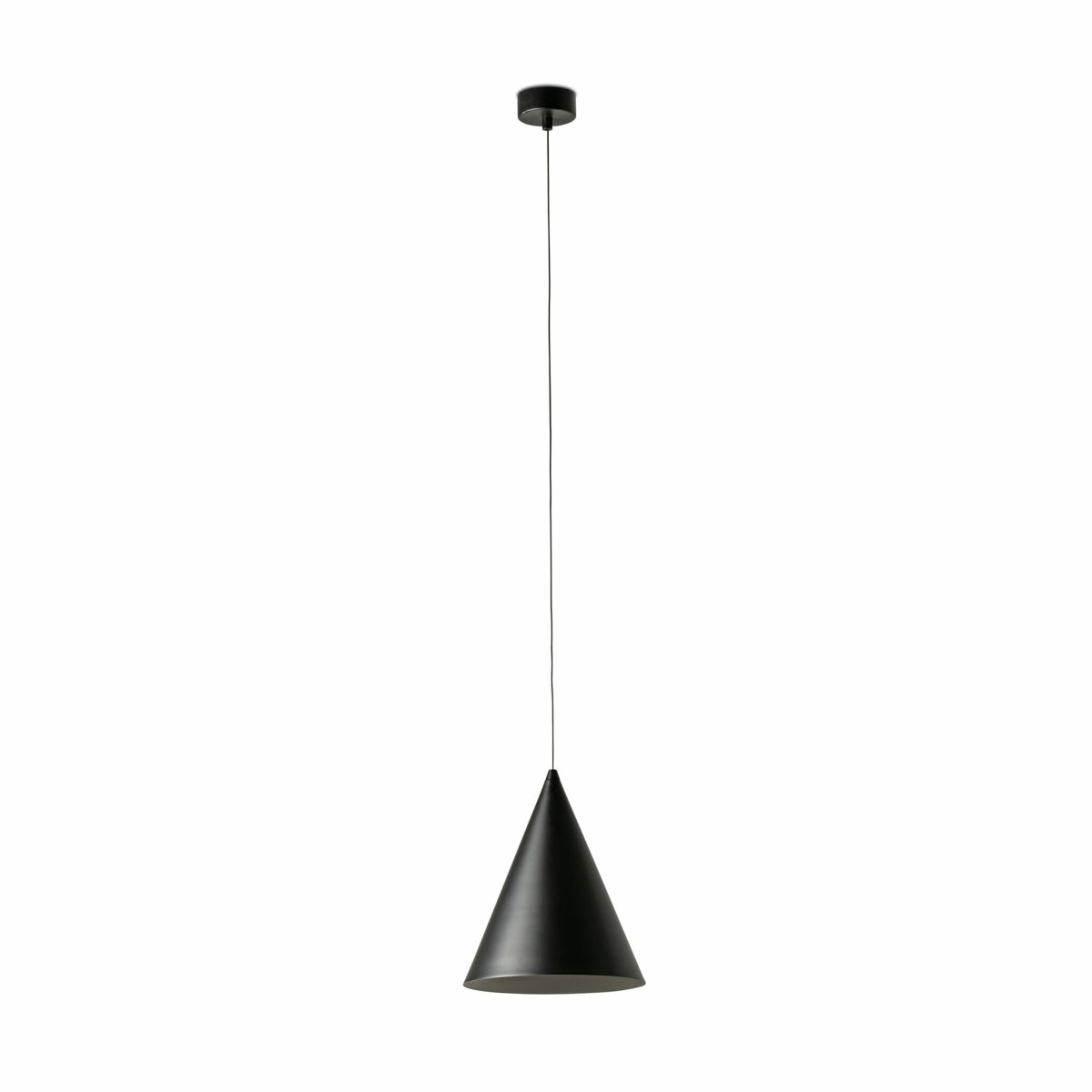 Lina Ø24 Negro Lámpas de techo De Faro Barcelona - Su elegante dise&ntilde;o es perfecto para entornos que requieren una iluminaci&oacute;n sofisticada pero sutil, ideal sobre mesas, en cocinas o en salones modernos.