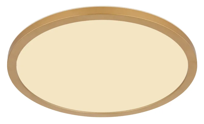 Sapana Ø30 Latón lámpara de baño De Globo Lighting - Lampan &auml;r tillverkad av matt m&auml;ssingsf&auml;rgad och vit plast, vilket ger ett mjukt och bl&auml;ndfritt ljus.