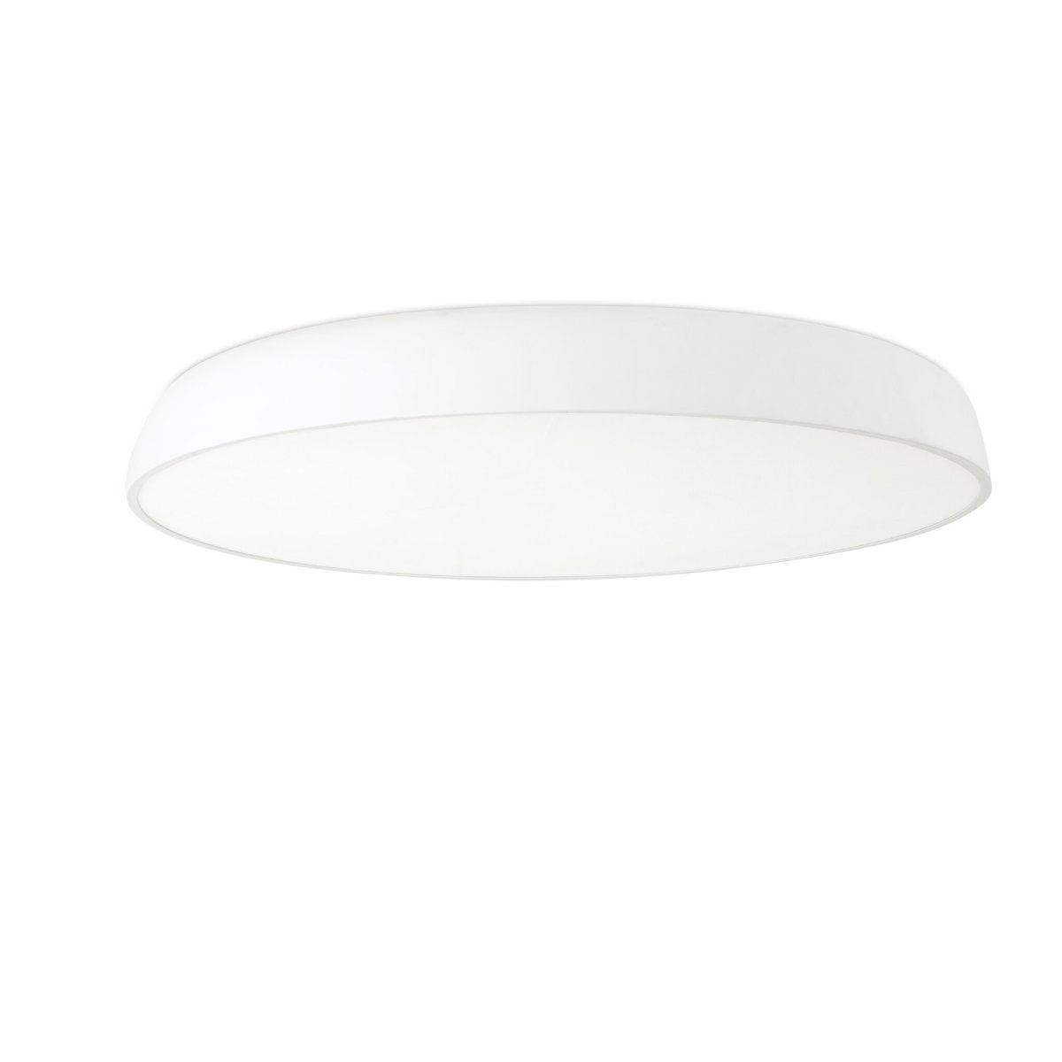 Mega Ø75 Blanco plafón De Faro Barcelona - Mega es una elegante l&aacute;mpara de techo con tecnolog&iacute;a LED integrada y un dise&ntilde;o cl&aacute;sico, perfecta para una iluminaci&oacute;n uniforme y acogedora.