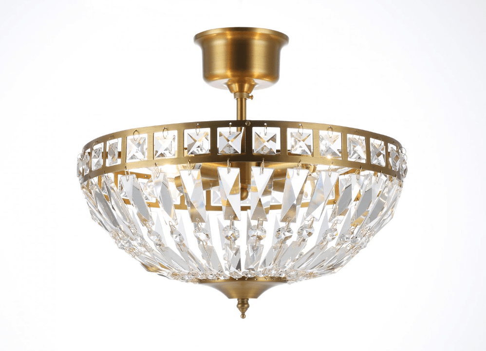 Flores Ø35 Latón cepillado cristal De Norrsken Design - La l&aacute;mpara de techo Flores en lat&oacute;n cepillado es una fuente de luz elegante y sofisticada que realza cualquier estancia con su dise&ntilde;o moderno y detalles exclusivos.