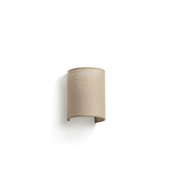 Otton Beige lámpara de pared De Faro Barcelona - Lámpara de pared OTTON con pantalla de yute.