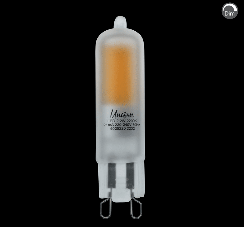 LED G9 mate 2,2W 2200K Regulable De Unison - 