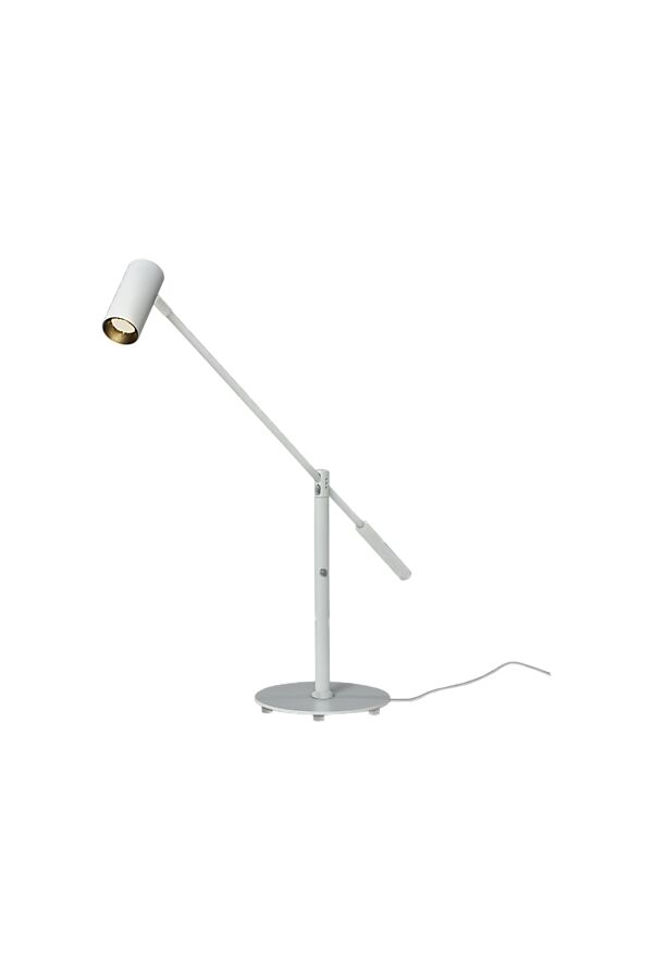 Concord 58cm Blanco lámpara de escritorio De Aneta Lighting - Tanto el cabezal de la lámpara como el brazo son ajustables, por lo que puedes dirigir fácilmente la luz hacia donde quieras.