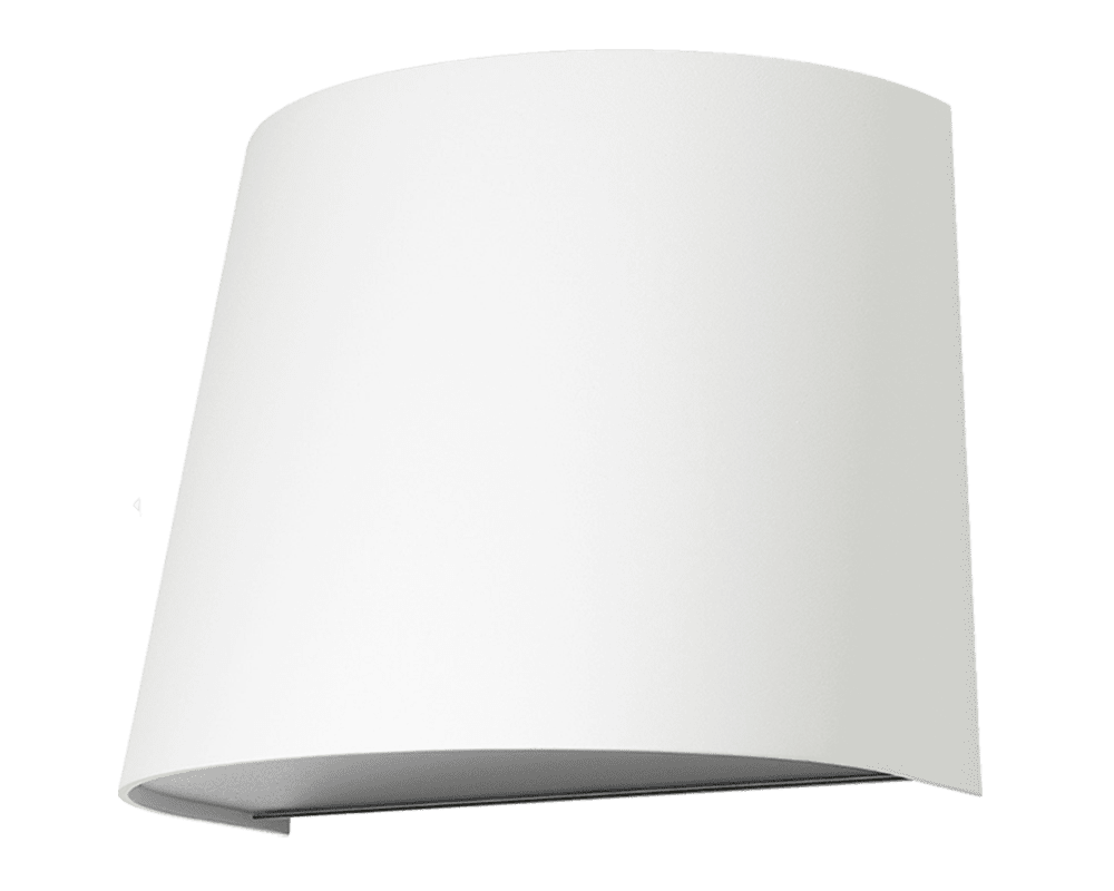 Maxi Blanco lámpara de exterior De Westal - La luminaria está equipada con un casquillo GU10 y dispone de dos entradas y salidas así como de un terminal de conexión rápida en la parte posterior.