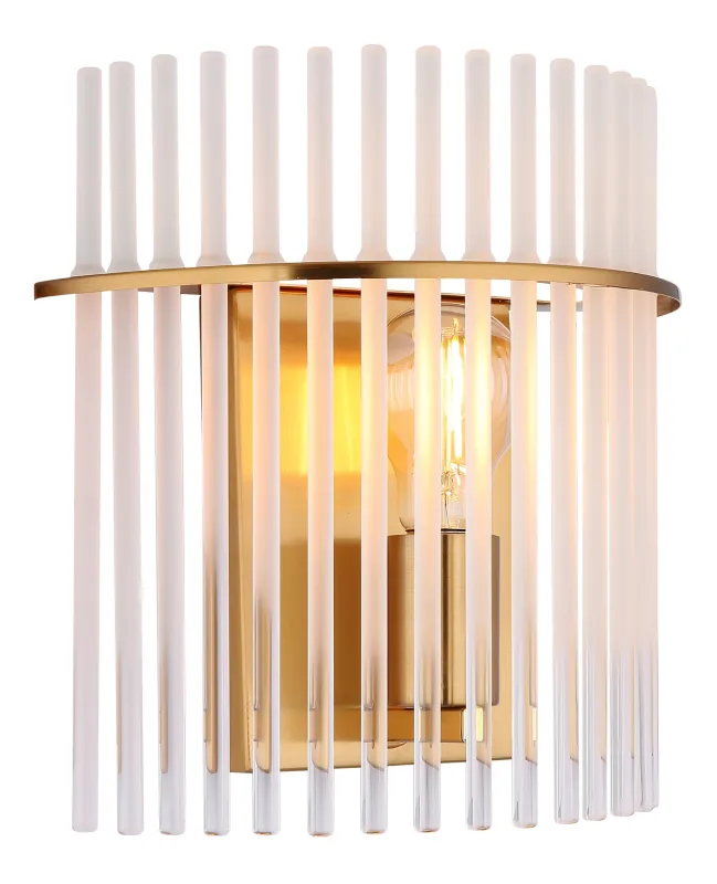 Gorley 26cm Oro lámpara de pared De Globo Lighting - Gorley &auml;r en elegant och sofistikerad v&auml;gglampa med en imponerande arkitektonisk design.