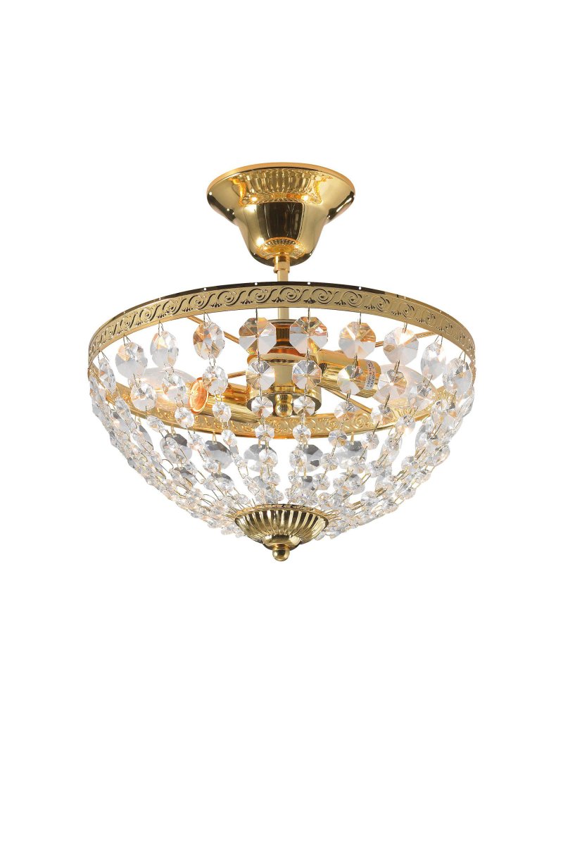 Hanaskog Ø30 Oro cristal De Markslöjd - Con un diámetro de 30 cm, es fácil de colocar y es ideal para crear un ambiente acogedor en el pasillo, por ejemplo.