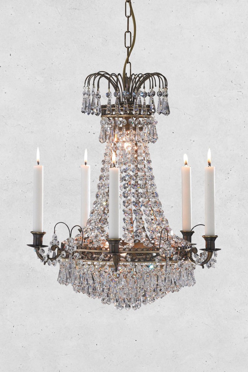 Läckö Ø45 Antigüedad cristal De Markslöjd - Elija fuentes de luz fabricadas en vidrio transparente que resalten el efecto de los prismas en el entorno.