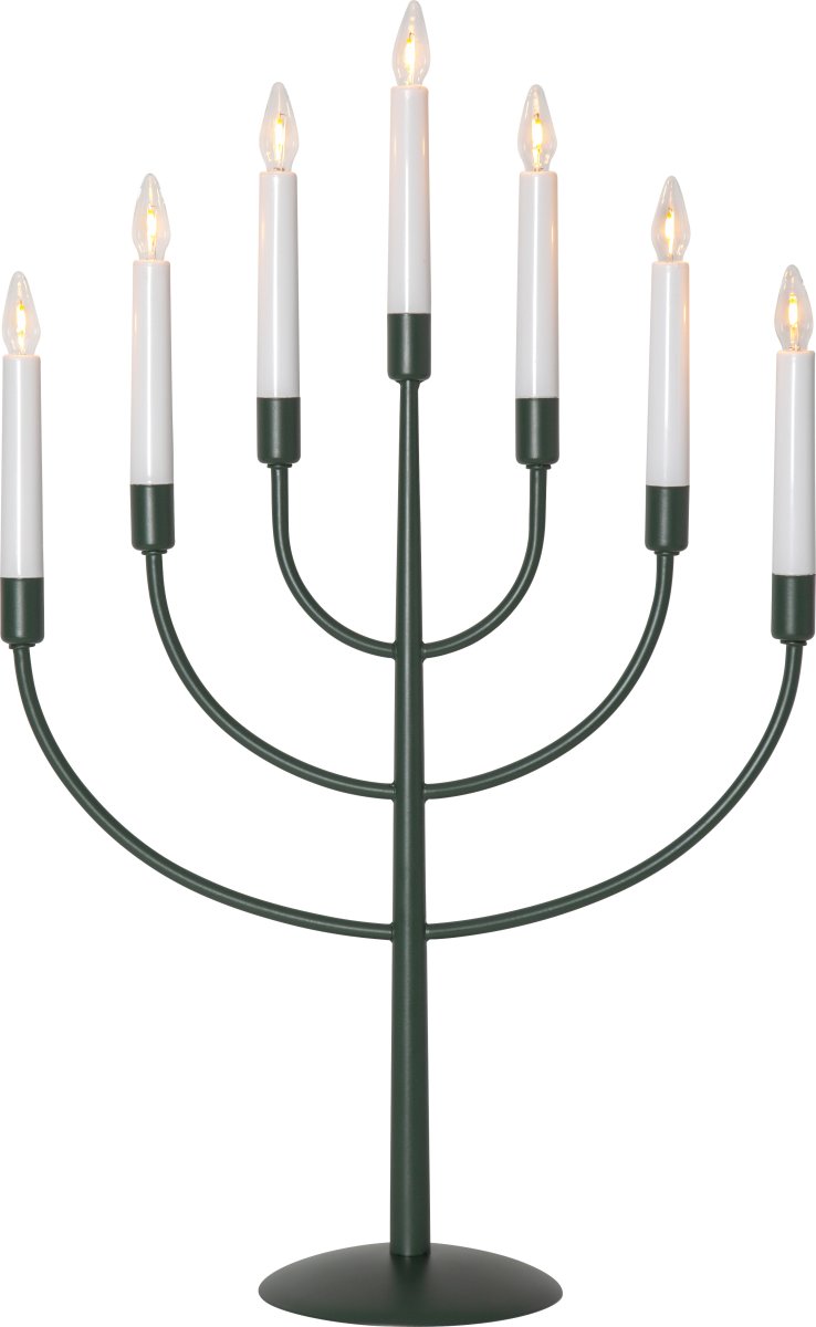 Titus Verde De Star Trading - Nuestro elegante portavelas de metal Titus en color verde con la fuente de luz m&aacute;s moderna.