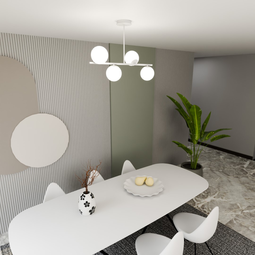 Bior 80cm Blanco plafón De Emibig Lighting - 