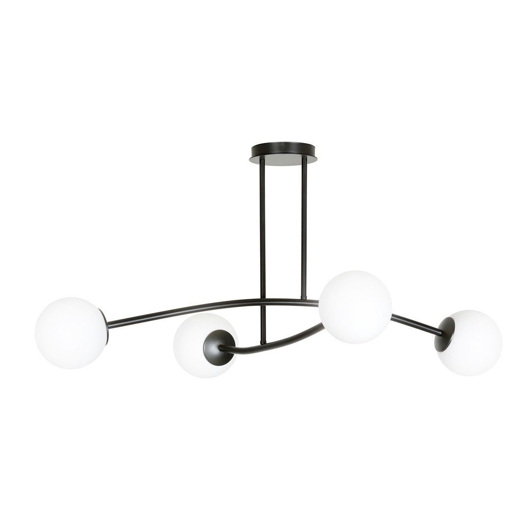 Halldor 108cm Negro Lámpas de techo De Emibig Lighting - Quedan especialmente bien encima de una mesa o de una encimera de cocina, donde crean una atm&oacute;sfera &uacute;nica y acogedora.