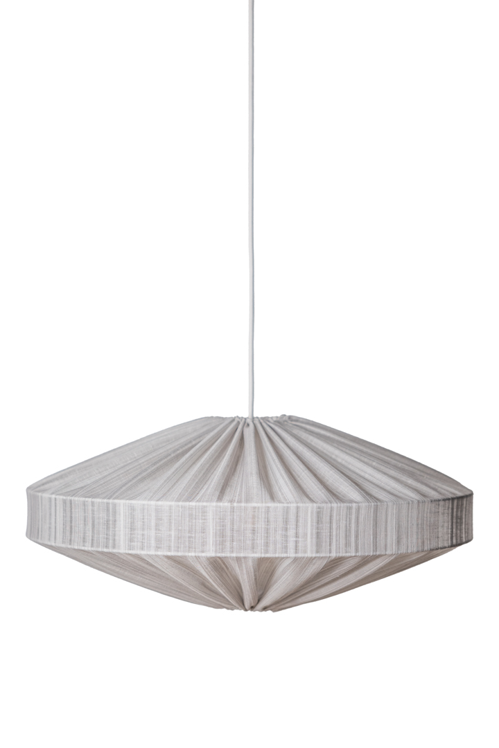 Alba Raya Pantalla S/Colgante Ø58 Blanco Lámpas de techo De Alde & Lind - La elegante raya de la tela le da a la pantalla Alba un aspecto sofisticado y elegante.