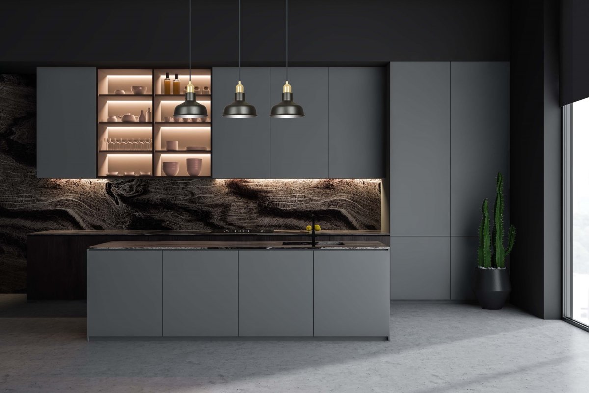 Ibor 72cm Negro Lámpas de techo De Emibig Lighting - La lámpara cuenta con pantallas metálicas abiertas, lo que le permite iluminar eficazmente incluso habitaciones grandes.